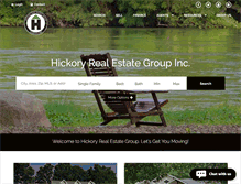 Tablet Screenshot of hickoryrealestategroup.com